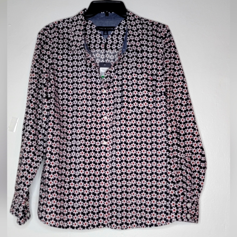 NWT - Tommy Hilfiger - Size Large 100% Cotton Blouse